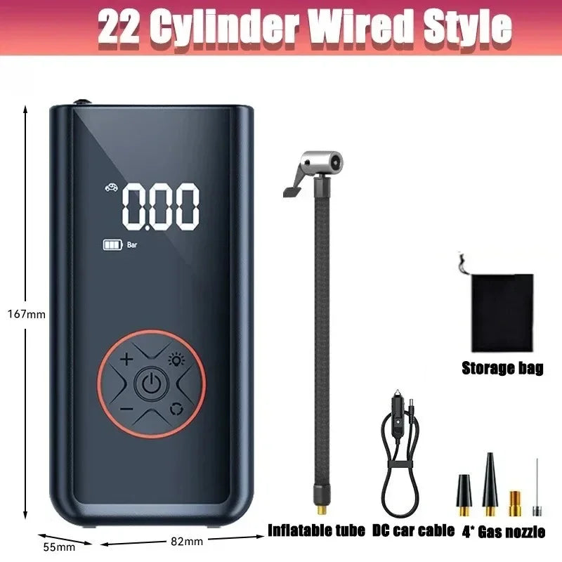 EAFC 6000mAh Air Pump Portable Automatic Compressor Wireless/Wired