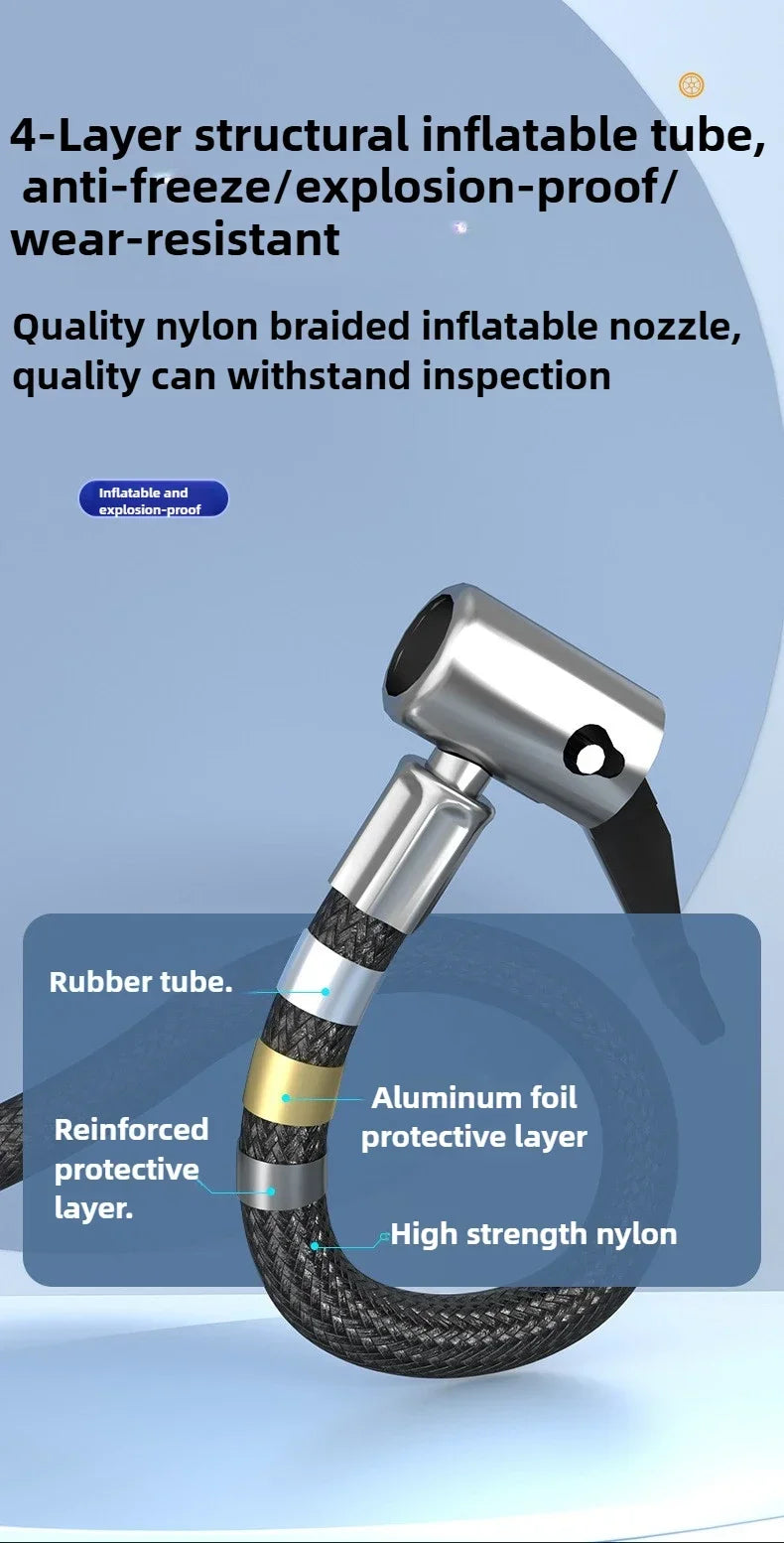 EAFC 6000mAh Air Pump Portable Automatic Compressor Wireless/Wired