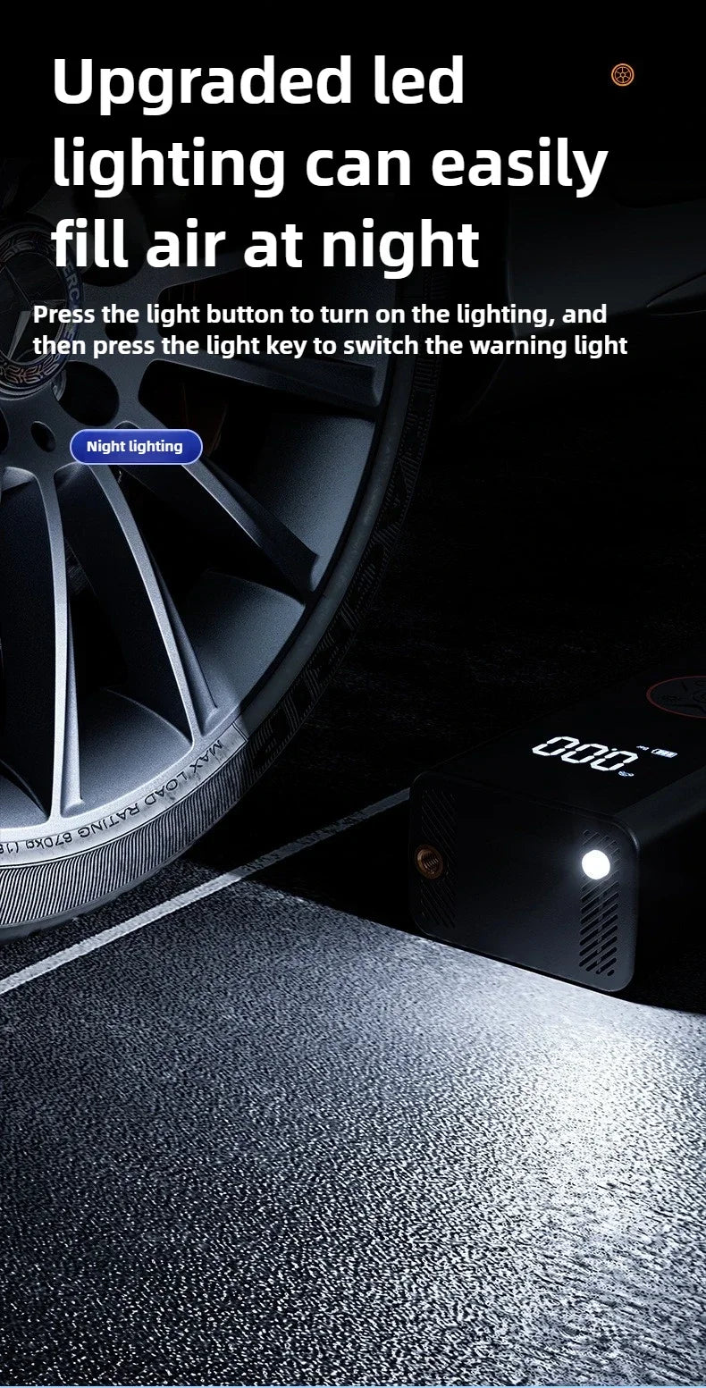 EAFC 6000mAh Air Pump Portable Automatic Compressor Wireless/Wired